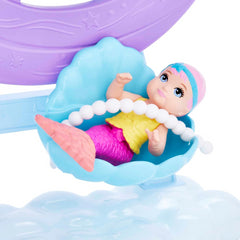 Barbie Mermaid Doll with Purple Hair Playset - Merbaby Octopus Seal