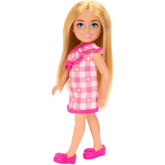 Barbie Club Chelsea Small Doll Blonde In Pink Dress