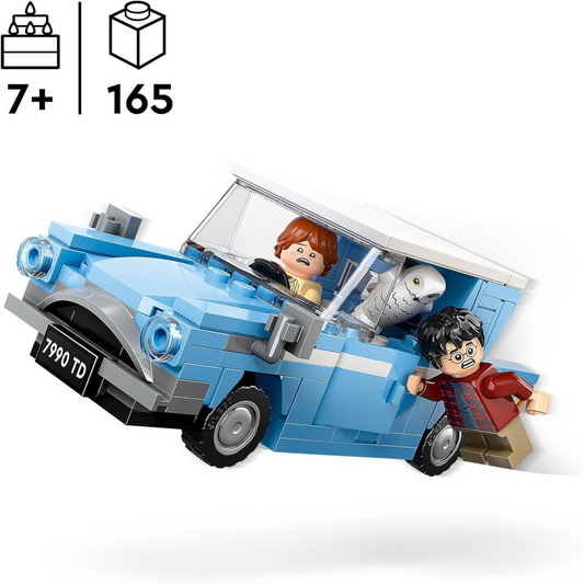 Lego 76424 Harry Potter Flying Ford Anglia Car Model & Ron Playset