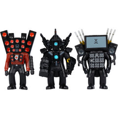 Skibidi Toilet Titan Collection Series 1 Action Figures Pack of 3