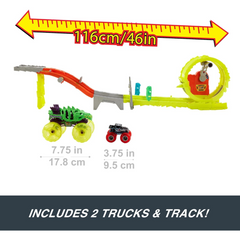 Hot Wheels Monster Trucks Power Smashers Charge & Chase Challenge Track