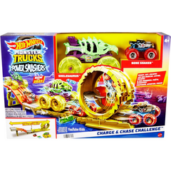 Hot Wheels Monster Trucks Power Smashers Charge & Chase Challenge Track