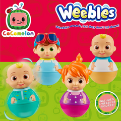 Cocomelon Weebles 4 Figure Pack Chunky Moulded Figures