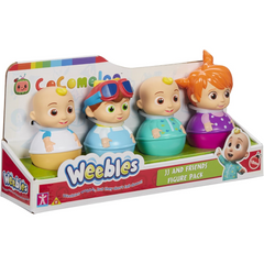 Cocomelon Weebles 4 Figure Pack Chunky Moulded Figures