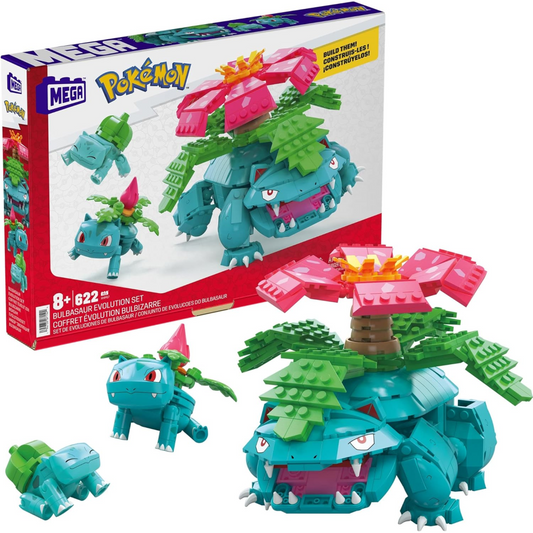 Mega Pokemon Construction Toy - Bulbasaur Evolution Set