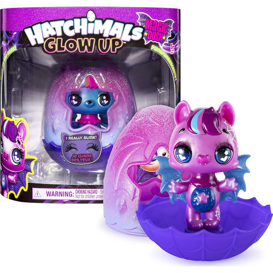 Hatchimals Glow Ups 3-Inch Magic Dusk Figure