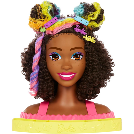 Barbie Doll Deluxe Styling Head with Colour Reveal Accessories and Brown Hair