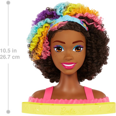 Barbie Doll Deluxe Styling Head with Colour Reveal Accessories and Brown Hair