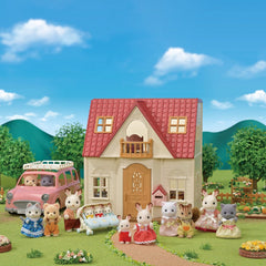 Sylvanian Families - Red Roof Cosy Cottage Starter Home and Chocolate Rabbit