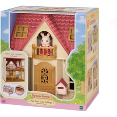 Sylvanian Families - Red Roof Cosy Cottage Starter Home and Chocolate Rabbit