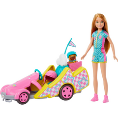 Barbie Stacie Doll and Go-Kart Car Dog and Accessories