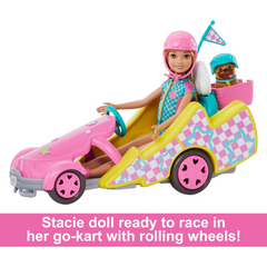 Barbie Stacie Doll and Go-Kart Car Dog and Accessories