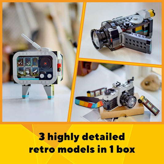 Lego Creator 31147 3-in-1 Retro Camera to Retro TV Playset