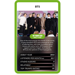 Top Trumps Card Game - Spotify Trends