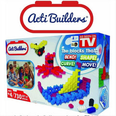 Acti Builders Construction Toy Playset 730 Pieces Creative Building Blocks