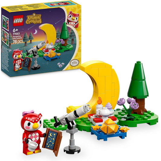 Lego Animal Crossing 77053 Stargazing With Celeste Construction Playset