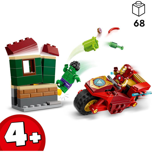 Lego Marvel Avengers 76287 Iron Man & Bike and The Hulk Super Hero Playset