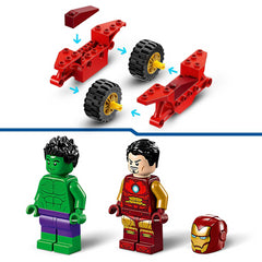 Lego Marvel Avengers 76287 Iron Man & Bike and The Hulk Super Hero Playset