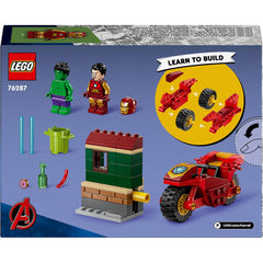 Lego Marvel Avengers 76287 Iron Man & Bike and The Hulk Super Hero Playset