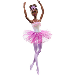 Barbie Dreamtopia Twinkle Lights Light Up Ballerina Doll with Brunette Hair