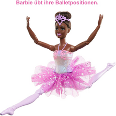 Barbie Dreamtopia Twinkle Lights Light Up Ballerina Doll with Brunette Hair