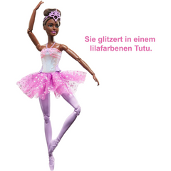 Barbie Dreamtopia Twinkle Lights Light Up Ballerina Doll with Brunette Hair