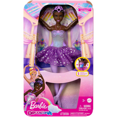 Barbie Dreamtopia Twinkle Lights Light Up Ballerina Doll with Brunette Hair