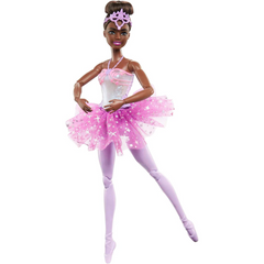 Barbie Dreamtopia Twinkle Lights Light Up Ballerina Doll with Brunette Hair