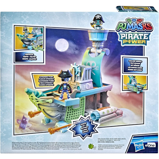 PJ Masks Sky Pirate Battleship Vehicle Playset with 2 Action Figures