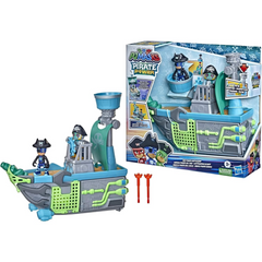 PJ Masks Sky Pirate Battleship Vehicle Playset with 2 Action Figures