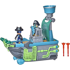 PJ Masks Sky Pirate Battleship Vehicle Playset with 2 Action Figures