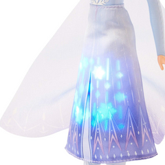 Frozen Elsa Magical Swirling Adventure Light Up Fashion Doll