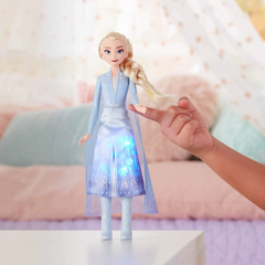 Frozen Elsa Magical Swirling Adventure Light Up Fashion Doll