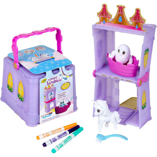 Crayola Washimals Peculiar Pets Playset Carry Case With Unicorn & Yeti