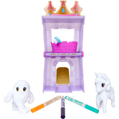 Crayola Washimals Peculiar Pets Playset Carry Case With Unicorn & Yeti