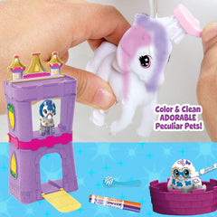 Crayola Washimals Peculiar Pets Playset Carry Case With Unicorn & Yeti