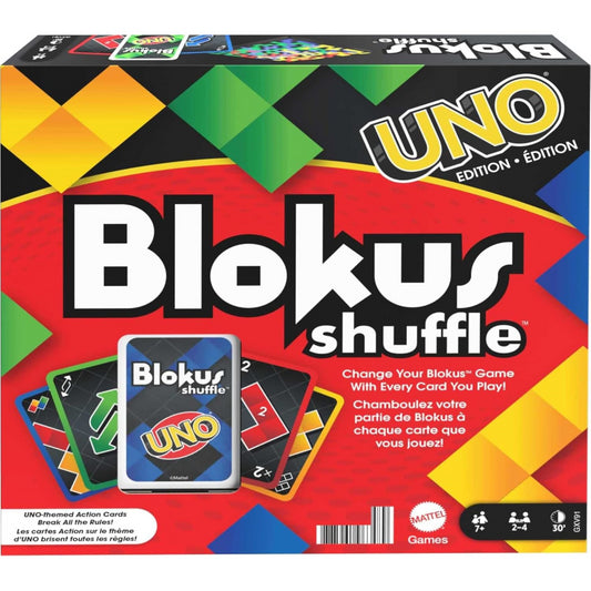 Blokus Shuffle Uno Edition Cards Game