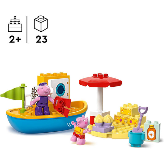 Lego Duplo 10432 Peppa Pig Boat Trip Toy Summer Bricks Playset