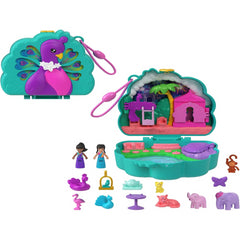 Polly Pocket Dolls Playset Peacock Garden Compact Travel Toy