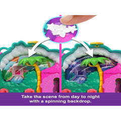 Polly Pocket Dolls Playset Peacock Garden Compact Travel Toy