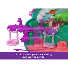 Polly Pocket Dolls Playset Peacock Garden Compact Travel Toy