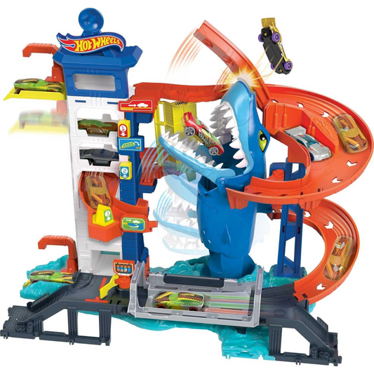 Hot Wheels City Attacks Shark Track Playset and Vehicle