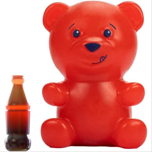 Gummymals Squishy Gummy Interactive Pet Bear with 10 Reactions & Sounds - Red