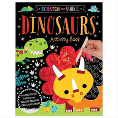 Scratch and Sparkle Dinosaurs Activity Book - Paperback