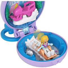 Polly Pocket Winter Tiny Compact With Doll & Accessories