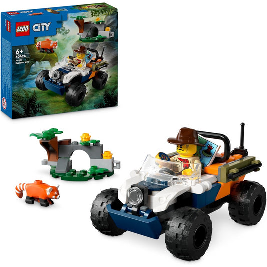 Lego City 60424 Jungle Explorer ATV Red Panda Mission Playset