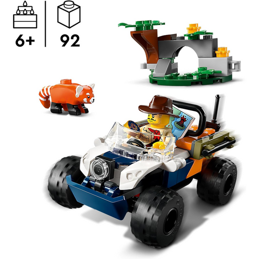 Lego City 60424 Jungle Explorer ATV Red Panda Mission Playset