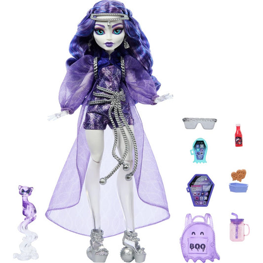 Monster High Spectra Vondergeist Core Doll with Pet Ferret Rhuen