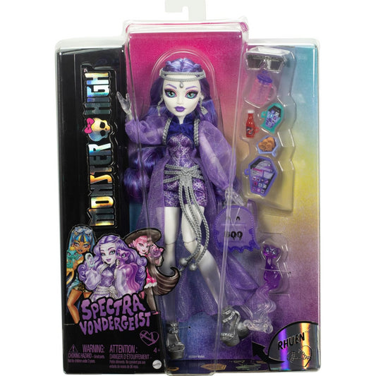 Monster High Spectra Vondergeist Core Doll with Pet Ferret Rhuen