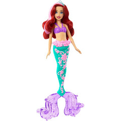 Disney Princess Toys Ariel Mermaid Doll with Colour-Change Hair and Tail